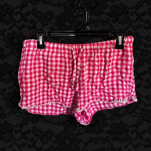 Pink Gingham Ruffle Shorts - Picture 1 of 1
